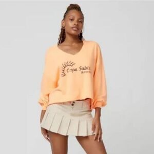 Urban Outfitters Out From Under Camp Sable Retreat Notch neck Sweatshirt